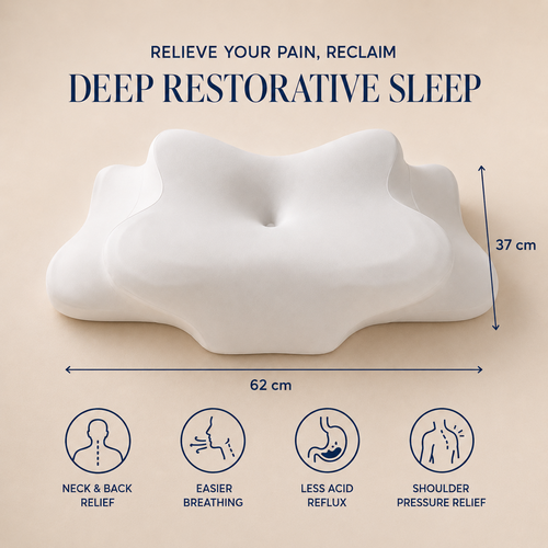 Nudrea Japanese Pillow — Ergonomic Memory Foam