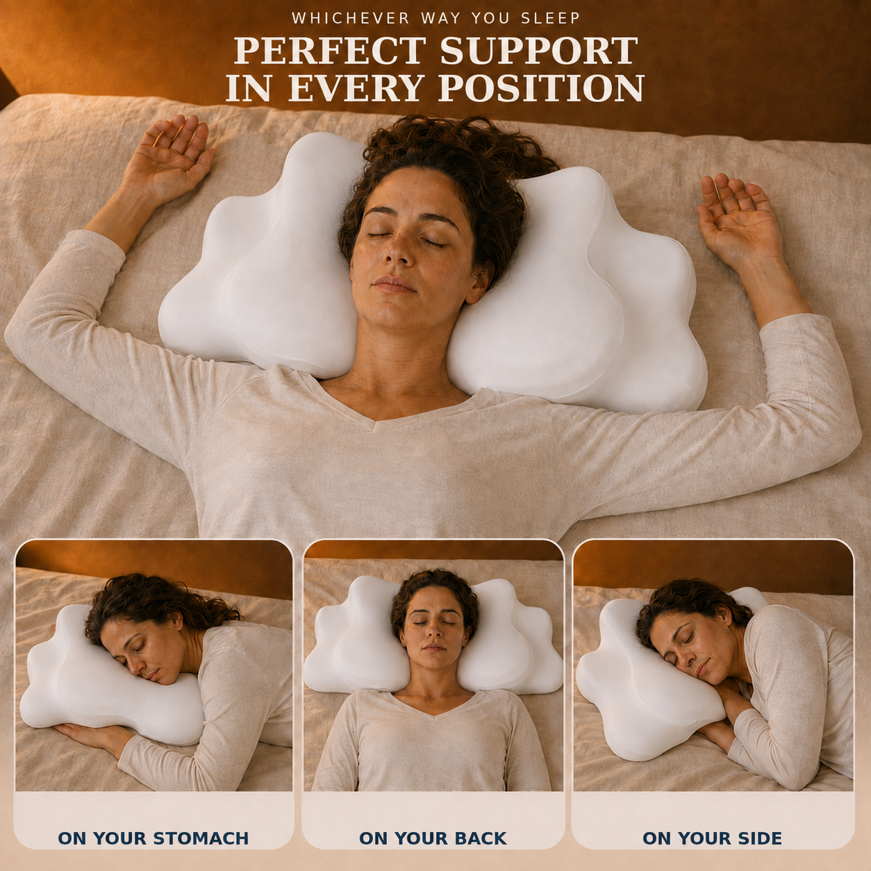 Nudrea Japanese Pillow — Ergonomic Memory Foam