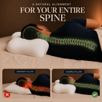 Natural spine alignment — Nudrea vs ordinary pillow